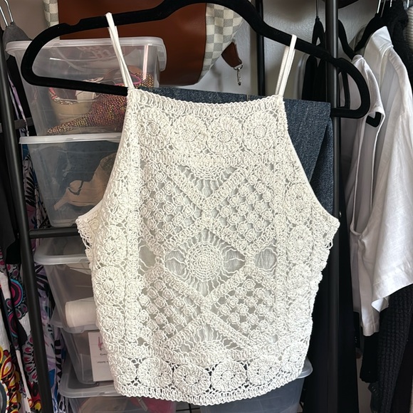 love on a hanger Tops - Crotchet tank top
